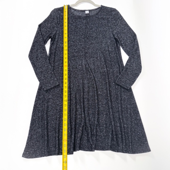 EUC Old Navy Dark Charcoal Knit Long Sleeve Dress – Size Small – Retail $50 🖤✨ - Picture 6 of 13